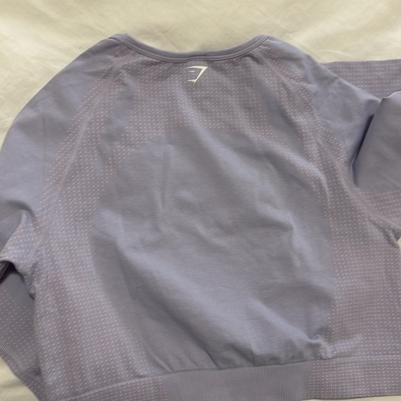 Gymshark Lilac Long Sleeve Crop Top – Size XL (NWT!) - Picture 4 of 4